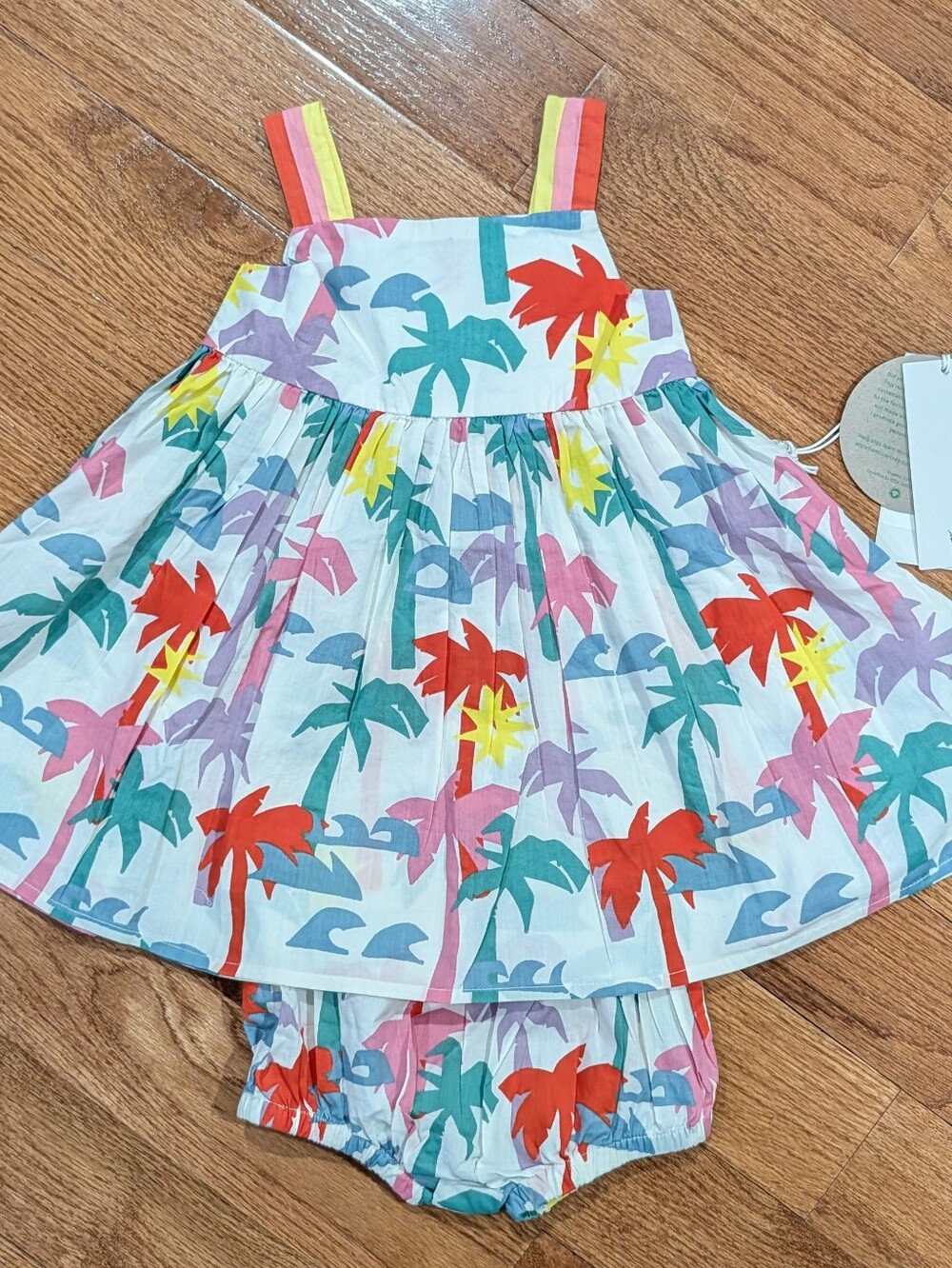 NWT Stella McCartney Kids Palm Tree Dress - 12 Months